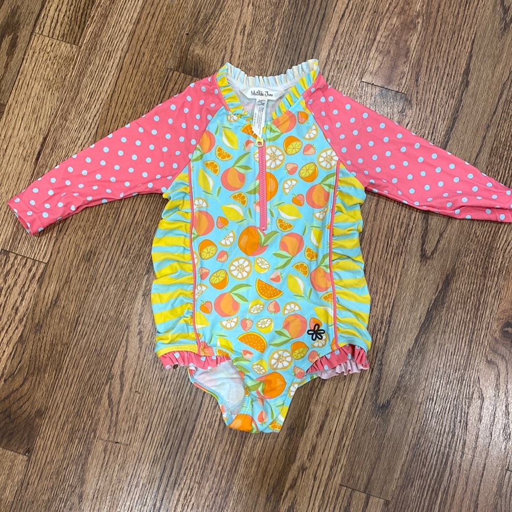 Matilda Jane swimsuit rash guard. Size 4